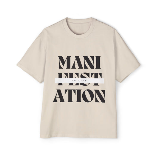 Manifestation Unisex Heavy Oversized Tee